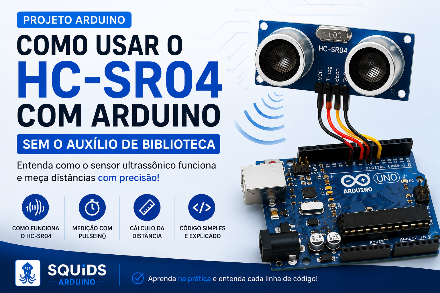 I15 - Como usar o sensor ultrassônico HC-SR04 com Arduino sem o auxílio ...